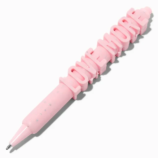 "Love More" 3D Pink Pen