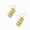 Rainbow Donut Stack Drop Earrings