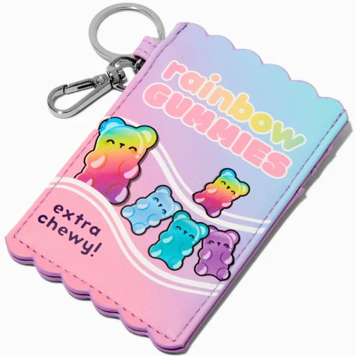 Rainbow Gummies Mini Mart Keychain Card Case