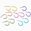 Rainbow Neon Hoop Earrings - 6 Pack