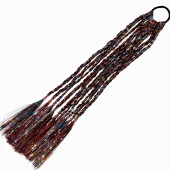 Rainbow Tinsel Faux Hair Tie
