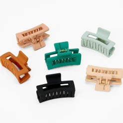 Rectangle Hair Claw - 6 Pack