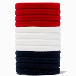 Red, White, & Black Hair Ties - 12 Pack