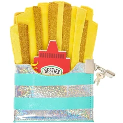 Retro Holographic Fries Lock Diary