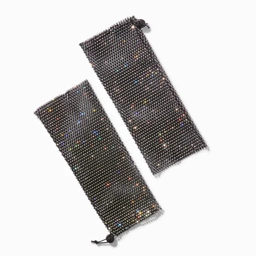 Rhinestone Covered Short Arm Warmers