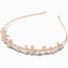 Rose Gold Pearl Cluster Headband