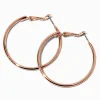 Rose Gold-tone 40mm Hoop Earrings