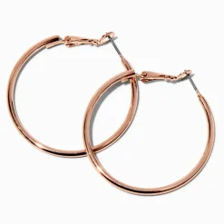 Rose Gold-tone 40mm Hoop Earrings
