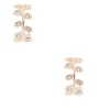 Rose Gold-tone 10mm Vine Hoop Earrings