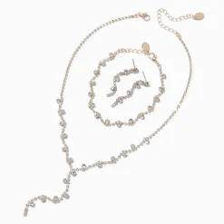Rose Gold-tone Princess Jewelry Set - 3 Pack