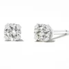 Round Diamond Stud Earrings 1/5 ct. tw. 14kt White Gold