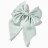 Sage Green Satin Hair Bow Clip