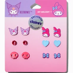 Sanrio® Claire's Exclusive My Melody™ & Kuromi™ Stud Earrings - 6 Pack