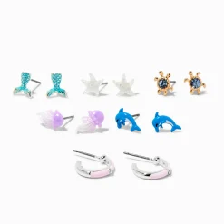Sea Life Earrings Set - 6 Pack