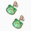 Shaker Frog Clip-On Drop Earrings