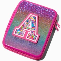 Shaker Initial Makeup Tin - A