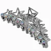 Silver Crystal Stars Hair Claw