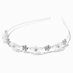 Silver Frosted Flower Headband