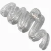 Silver Glittter Zig Zag Hair Claw