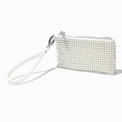 Silver Sequin Wristlet Wallet