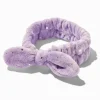 Silver Star Purple Furry Makeup Bow Headwrap