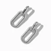 Silver-tone Chain Link Drop Earrings