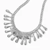 Silver-tone Cowgirl Western Statement Necklace
