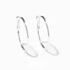 Silver-tone 40mm Hoop Earrings