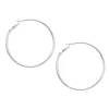 Silver-tone 60mm Hoop Earrings