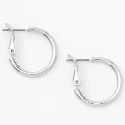 Silver-tone 20mm Hoop Earrings