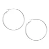 Silver-tone 70mm Hoop Earrings
