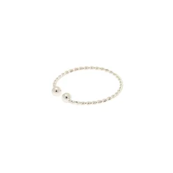 Silver-tone Stainless Steel Braided Faux Nose Ring