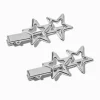 Silver-tone Stars Hair Clips - 2 Pack