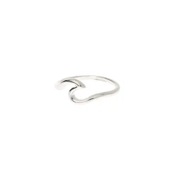 Silver-tone Wave Ring