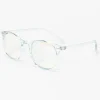 Solar Blue Light Reducing Blue Round Clear Lens Frames