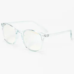 Solar Blue Light Reducing Blue Round Clear Lens Frames