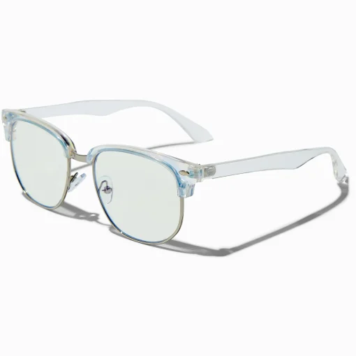 Solar Blue Light Reducing Light Blue Clear Lens Frames