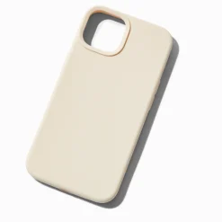 Solid Ivory Silicone Phone Case - Fits iPhone® 13/14/15 Pro