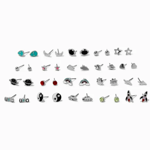 Space Stud Earrings - 20 Pack