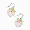 Sparkle Peach Drop Earrings