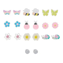 Spring Mix Stud Earrings - 10 Pack