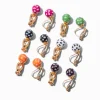 Star Print Ball Clip-On Stud Earrings - 6 Pack