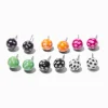 Star Print Ball Stud Earrings - 6 Pack