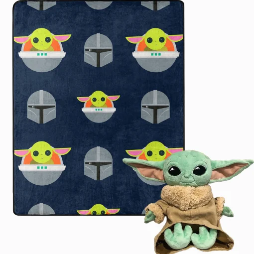 Star Wars™: The Mandalorian Hugger Pillow & Silk Touch Throw Set