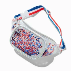 Stars & Stripes Clear Belt Bag