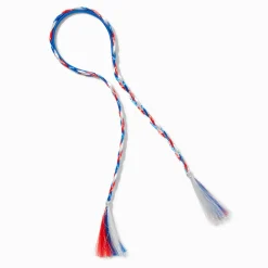 Stars & Stripes Red, White & Blue Braid Faux Hair Headband