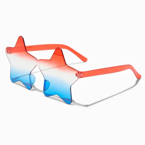 Stars & Stripes Red, White & Blue Star Sunglasses