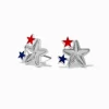 Stars & Stripes Starburst Stud Earrings