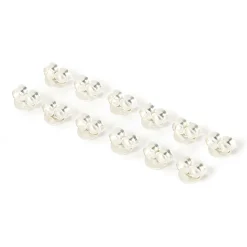 Sterling Silver Earring Back Replacements - 12 Pack