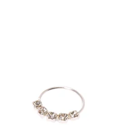 Sterling Silver 22G Helix Crystal Hoop Earring